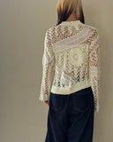 Patchwork Crochet Knit Pullover
