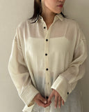 【9/25発売】Wool Gauze Over Shirt