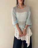 Hand Knit Mohair Pullover