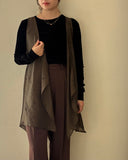 Dot Embroidery Sheer Vest