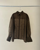 Dot Embroidery Sheer Shirt