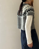 Centripetal Jacquard Knit Pullover
