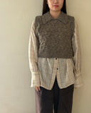 Wave Cable Knit Vest