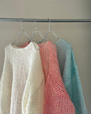 Hand Knit Mohair Pullover