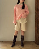 Hand Knit Mohair Pullover