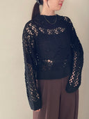 Patchwork Crochet Knit Pullover