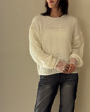 Hand Knit Mohair Pullover