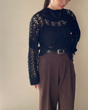 Patchwork Crochet Knit Pullover