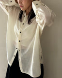 【9/25発売】Wool Gauze Over Shirt