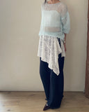 Fauzzy Lace Wrap Skirt