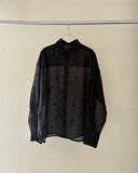Dot Embroidery Sheer Shirt