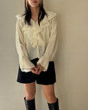 【9/25発売】Candy Sleeve Frill Blouse