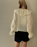 【9/25発売】Candy Sleeve Frill Blouse