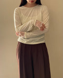 Velour Lace Pullover