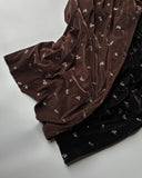 Flower Embroidery Velour Skirt