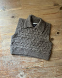 Wave Cable Knit Vest