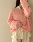 Hand Knit Mohair Pullover