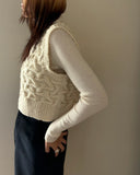 Wave Cable Knit Vest