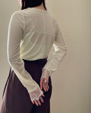 Velour Lace Pullover