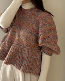 Mixyarn Peplum Knit