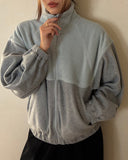 Bicolor Fleece Blouson