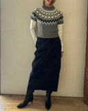Centripetal Jacquard Knit Pullover