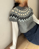 Centripetal Jacquard Knit Pullover