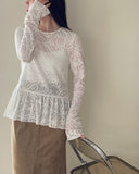Fauzzy Lace Pullover