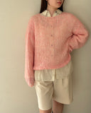 Hand Knit Mohair Pullover