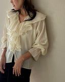 【9/25発売】Candy Sleeve Frill Blouse