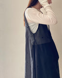 Dot Embroidered Sheer Vest