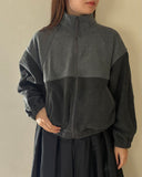 Bicolor Fleece Blouson