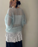 Hand Knit Mohair Pullover