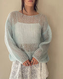 Hand Knit Mohair Pullover