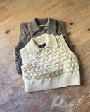 Wave Cable Knit Vest