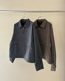 Half-zip Check Pullover