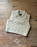 Wave Cable Knit Vest