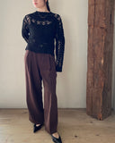 Patchwork Crochet Knit Pullover