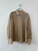 Dot Embroidered Sheer Shirt